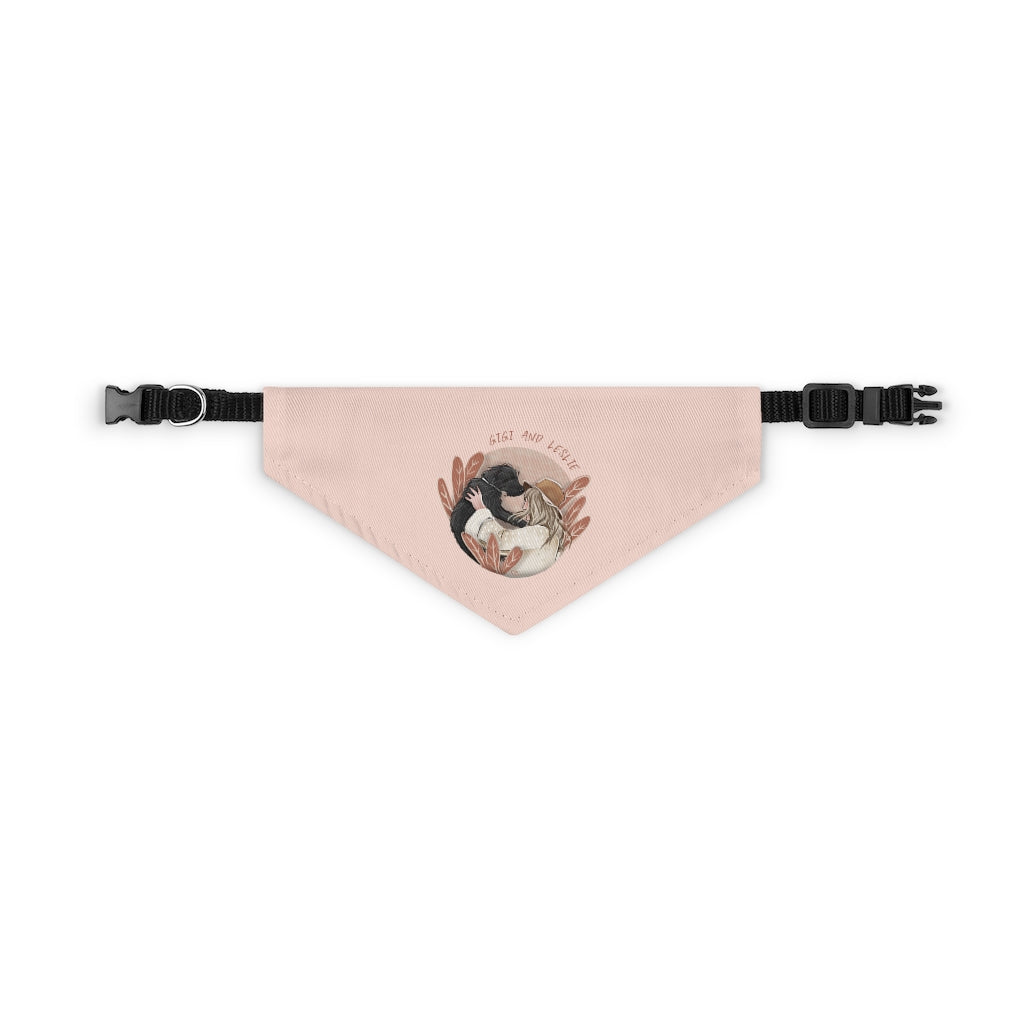 Custom Artistic Half-Body Style Pet Illustration Bandana (3 sizes)