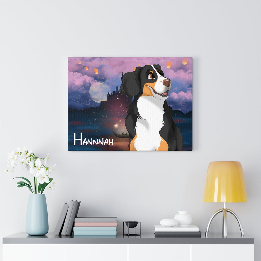 Hand-drawn Disney Style Pet Canvas (10 sizes)