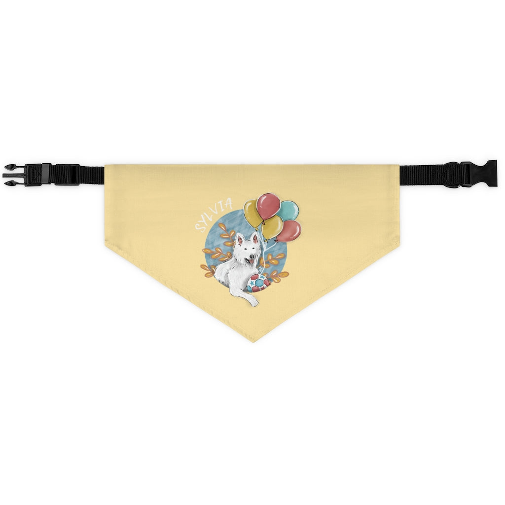 Custom Artistic Half-Body Style Pet Illustration Bandana (3 sizes)