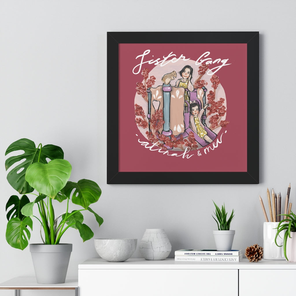 Framed Vertical Artistic Half-Body Poster (6 sizes)