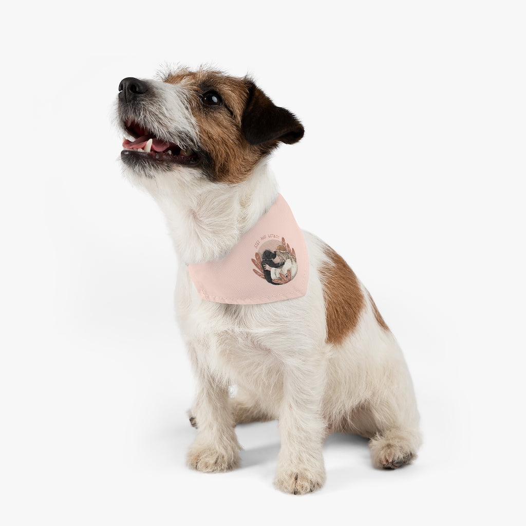 Custom Artistic Half-Body Style Pet Illustration Bandana (3 sizes)