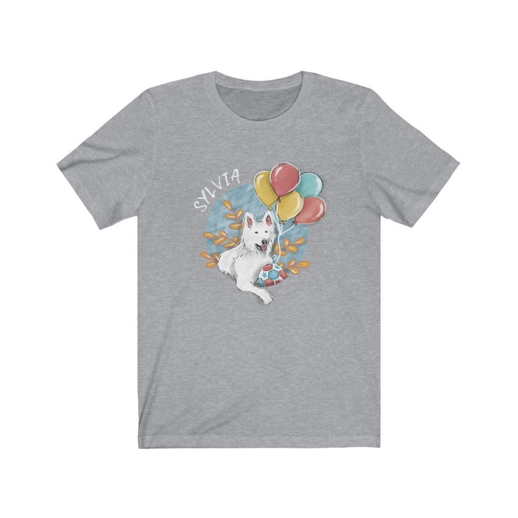 Unisex Hand-drawn Artistic Half-Body Style Pet Illustration T-shirt