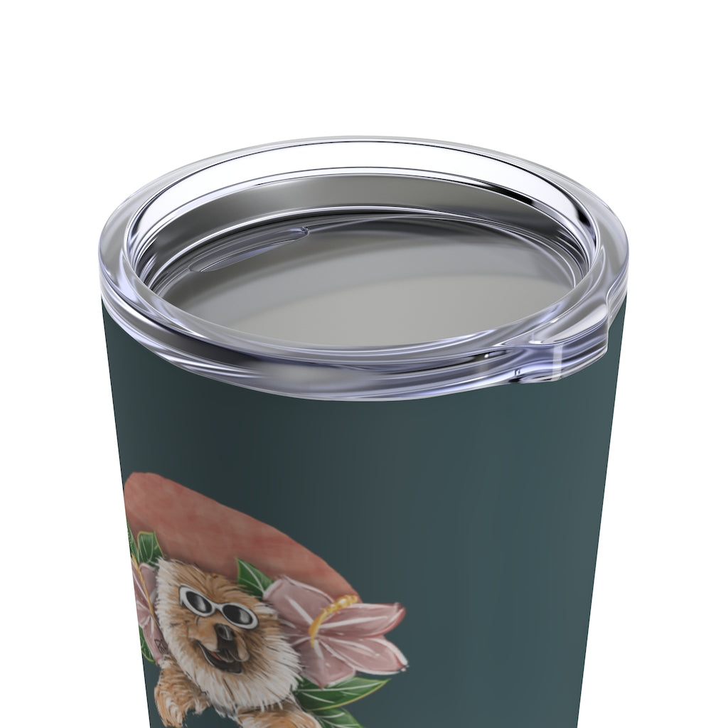 Hand-drawn Artistic Style Half-Body Pet Tumbler 20oz