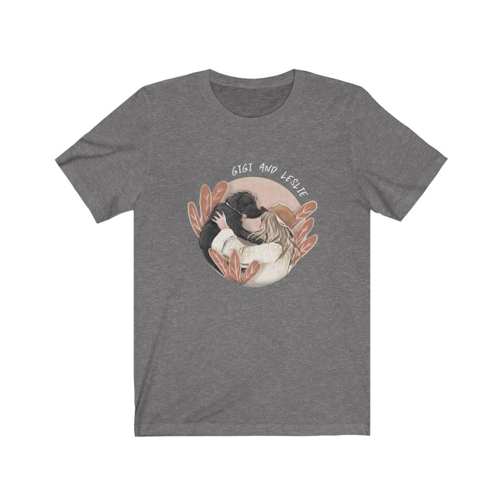 Unisex Hand-drawn Artistic Half-Body Style Pet Illustration T-shirt
