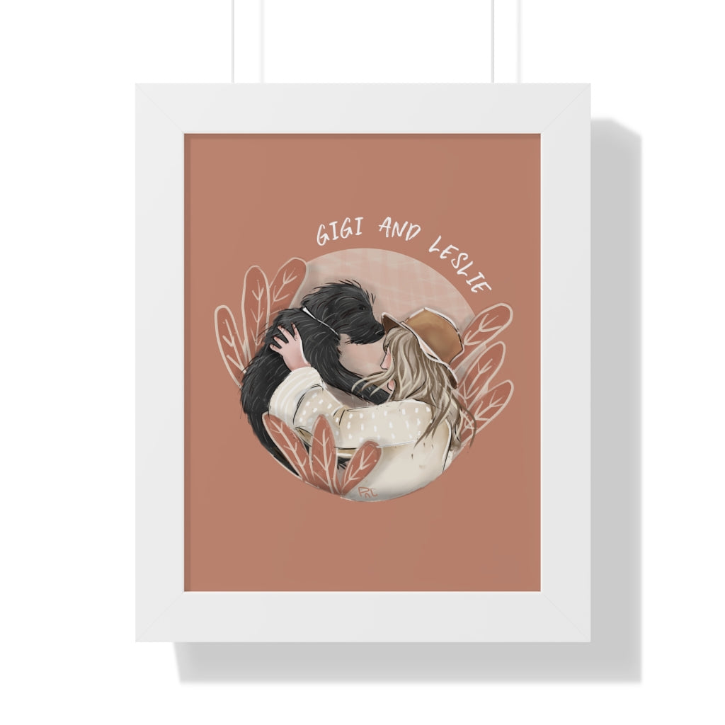 Framed Vertical Artistic Half-Body Poster (6 sizes)