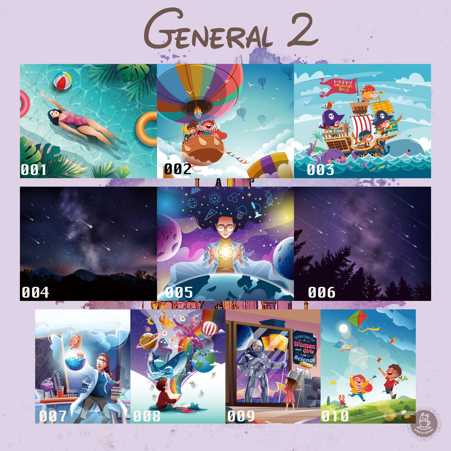 Hand-drawn Disney Style Pet Canvas (10 sizes)