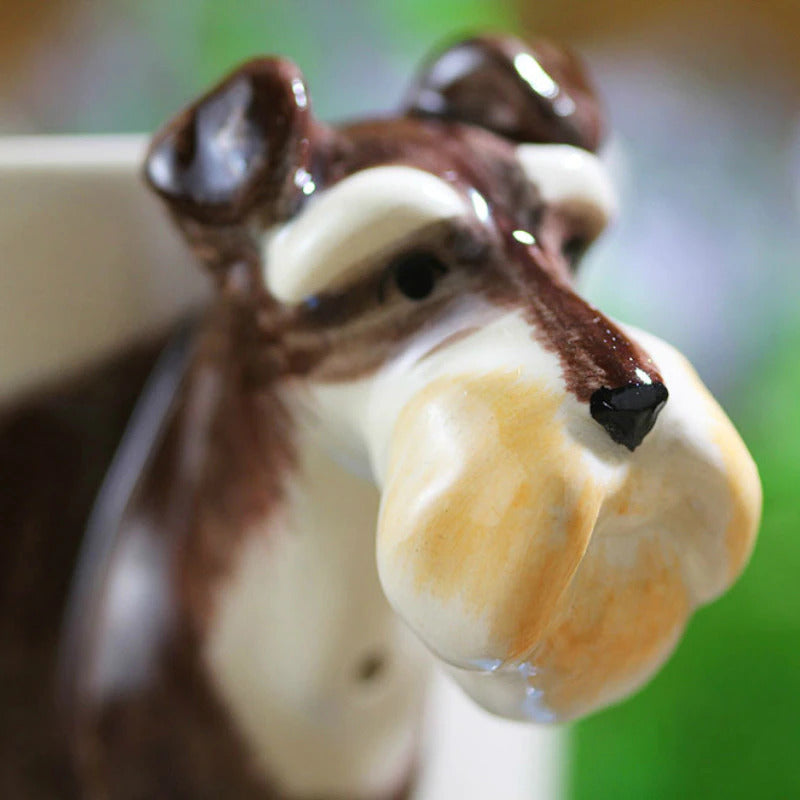 Hand-painted 3D Schnauzer Mug 8.8oz