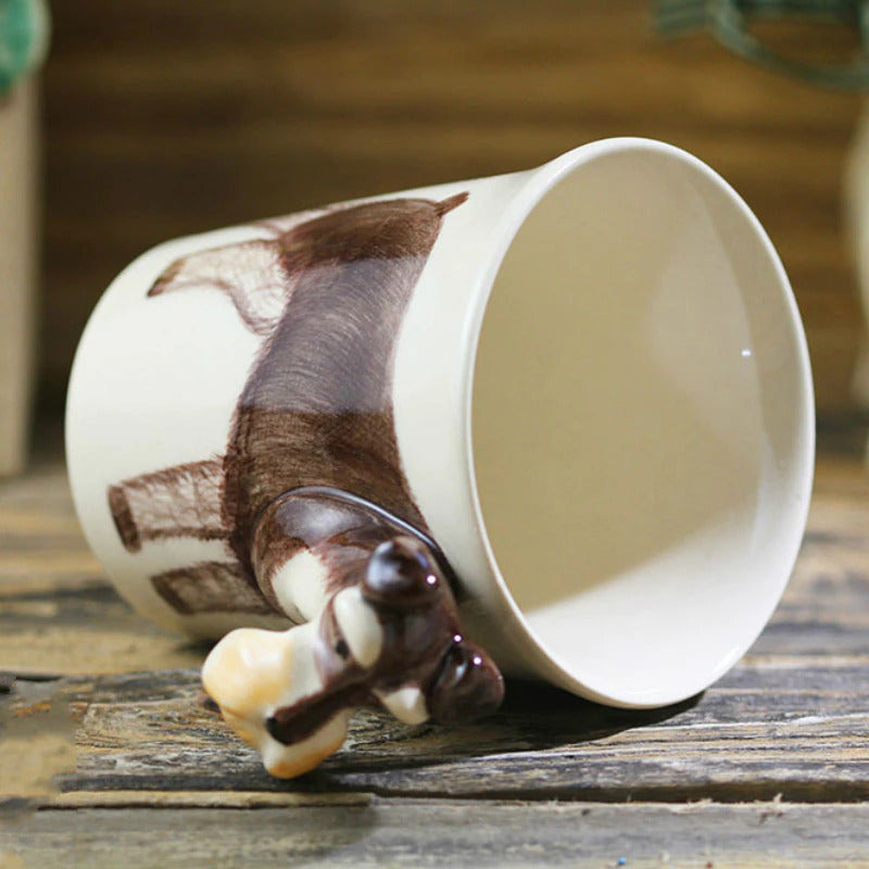 Hand-painted 3D Schnauzer Mug 8.8oz