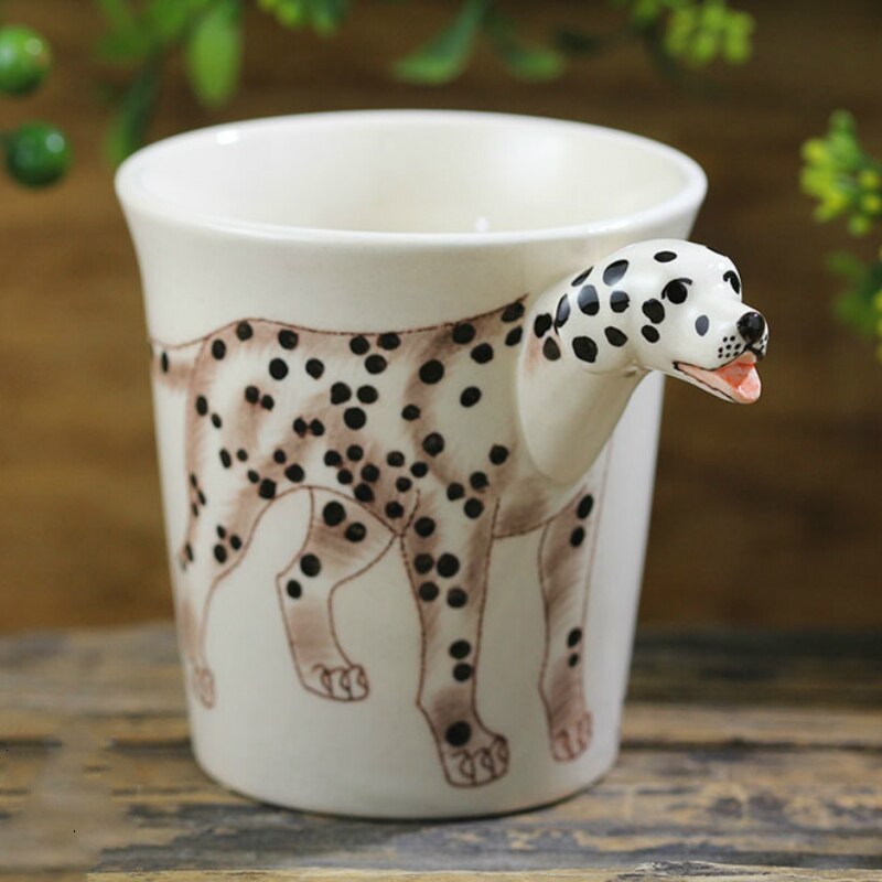 Hand painted 3D Dalmatian Mug 8.8oz WAGS N COFFEE