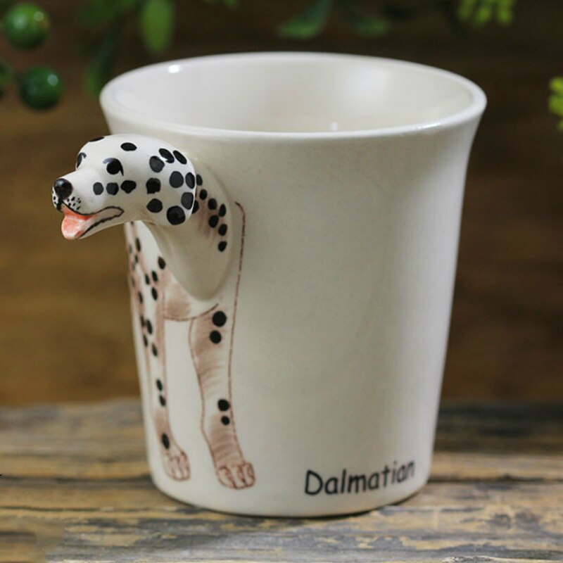 Hand-painted 3D Dalmatian Mug 8.8oz