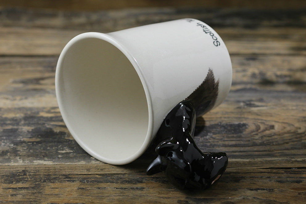 Hand-painted 3D Black Scottish Terrier Mug 8.8oz