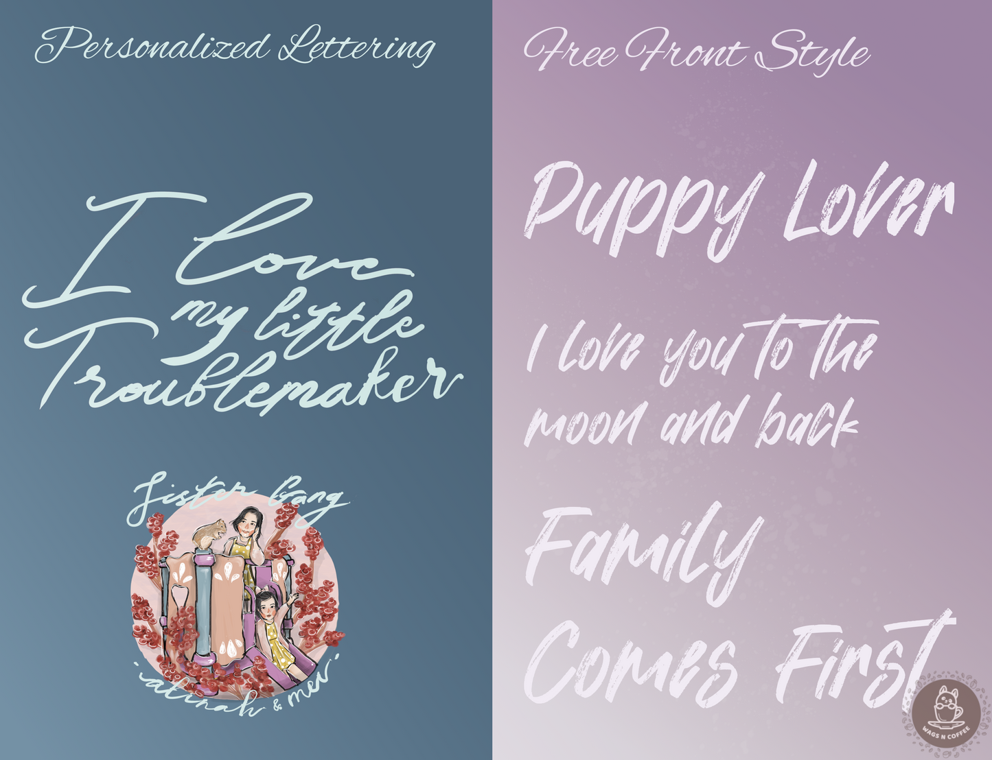 Custom Artistic Half-Body Style Pet Illustration Bandana (3 sizes)