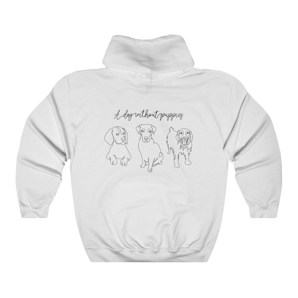 Unisex A Day Without Coffee Is Like ... A Day Without Puppies Double-sided Hoodie
