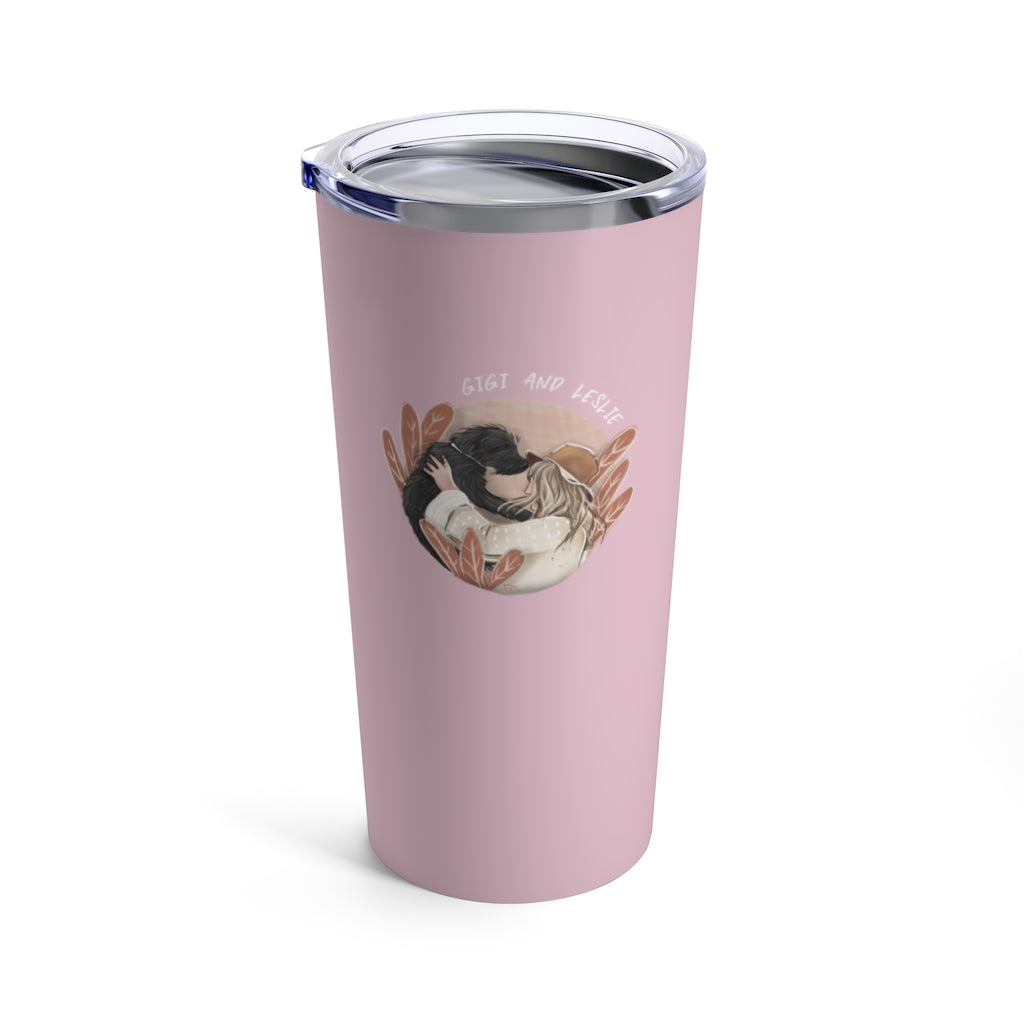 Hand-drawn Artistic Style Half-Body Pet Tumbler 20oz