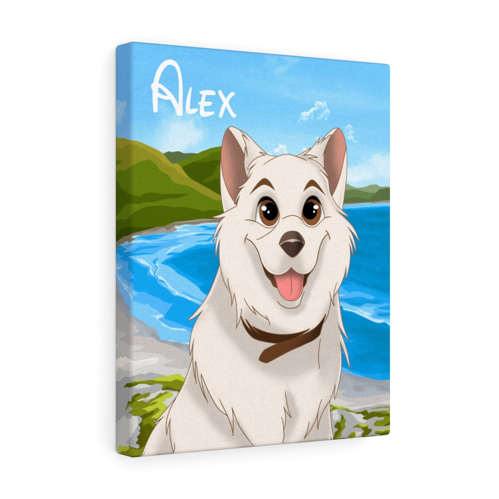 Hand-drawn Disney Style Pet Canvas (10 sizes)