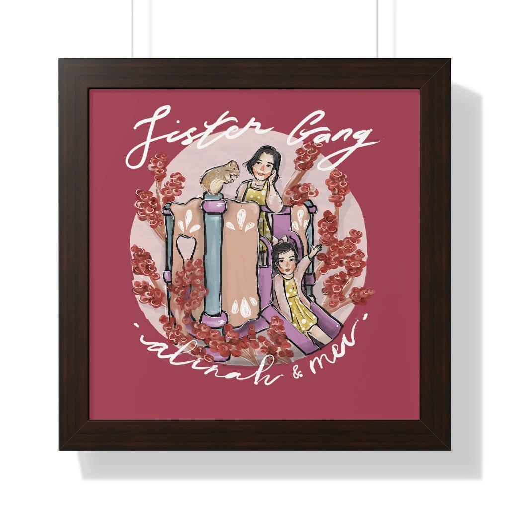 Framed Vertical Artistic Half-Body Poster (6 sizes)