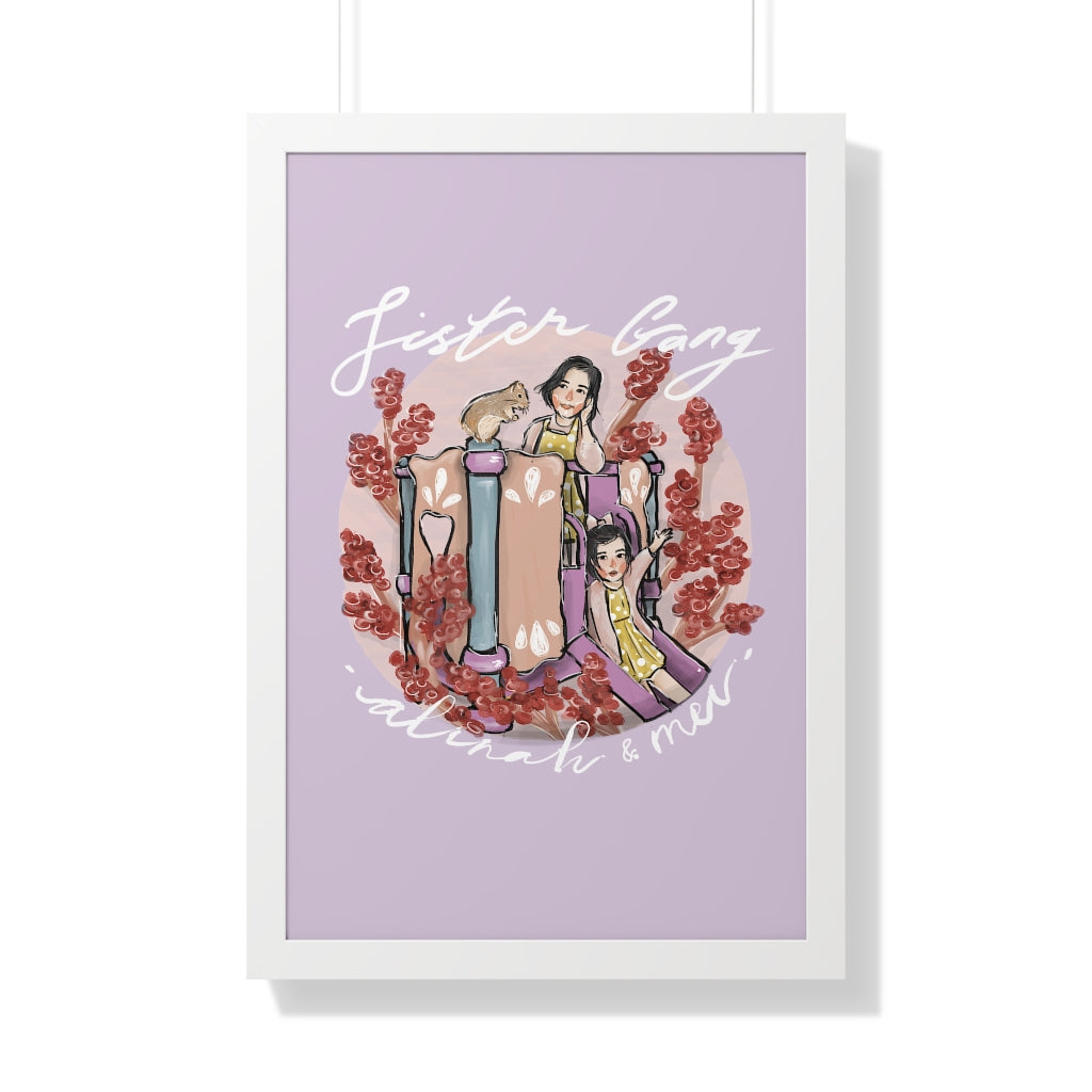 Framed Vertical Artistic Half-Body Poster (6 sizes)