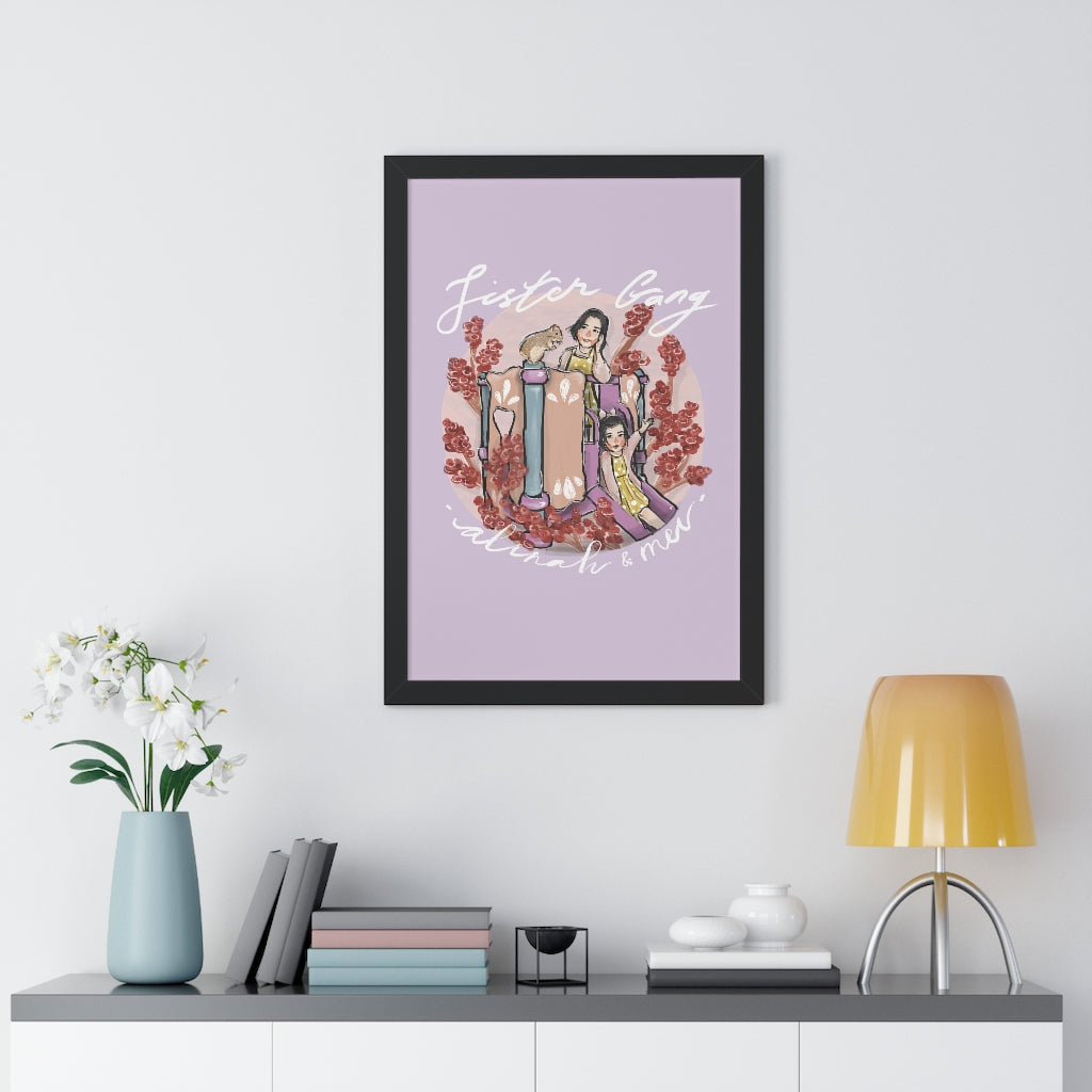 Framed Vertical Artistic Half-Body Poster (6 sizes)