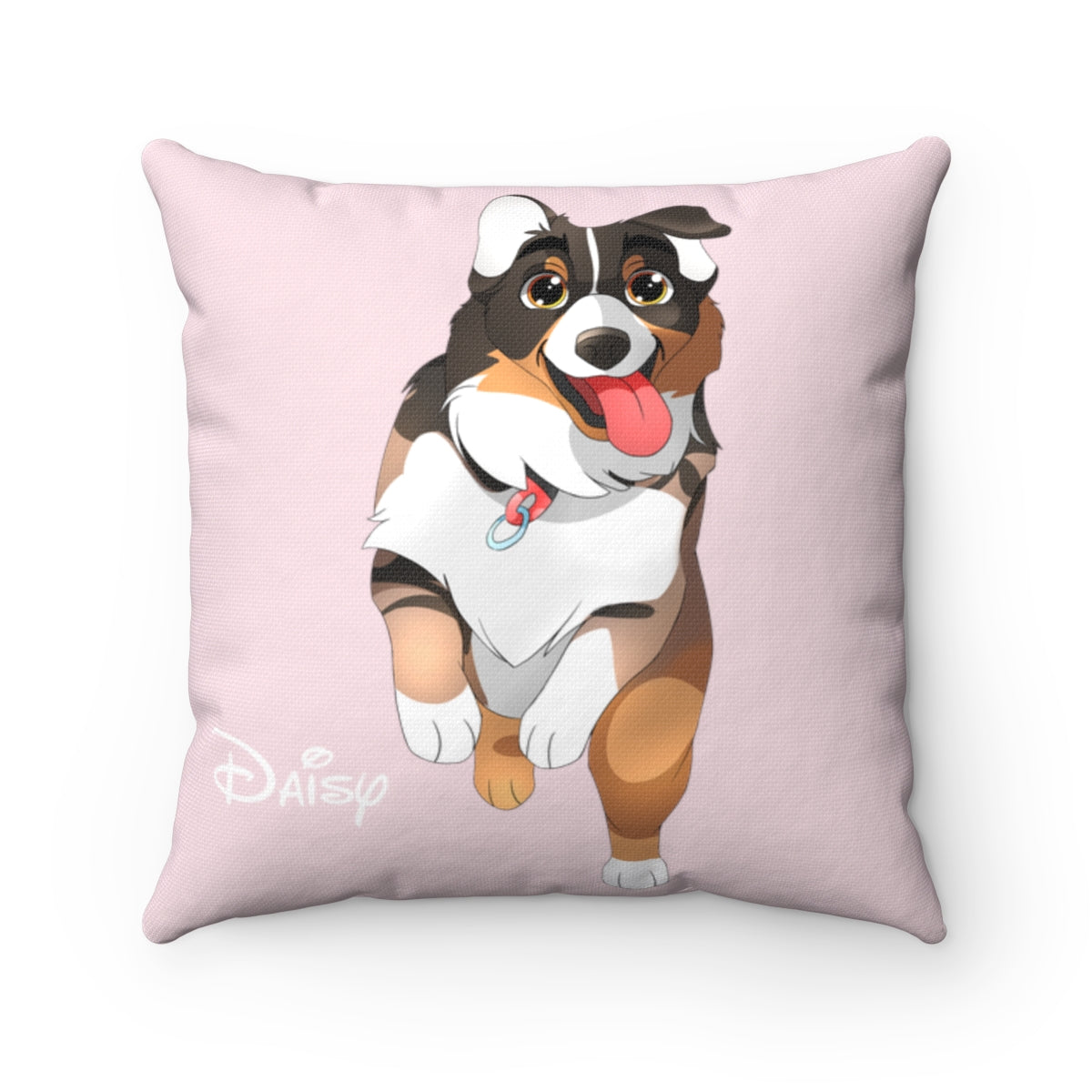 Custom Hand-drawn Disney Style Pet Illustration Pillow (4 sizes)