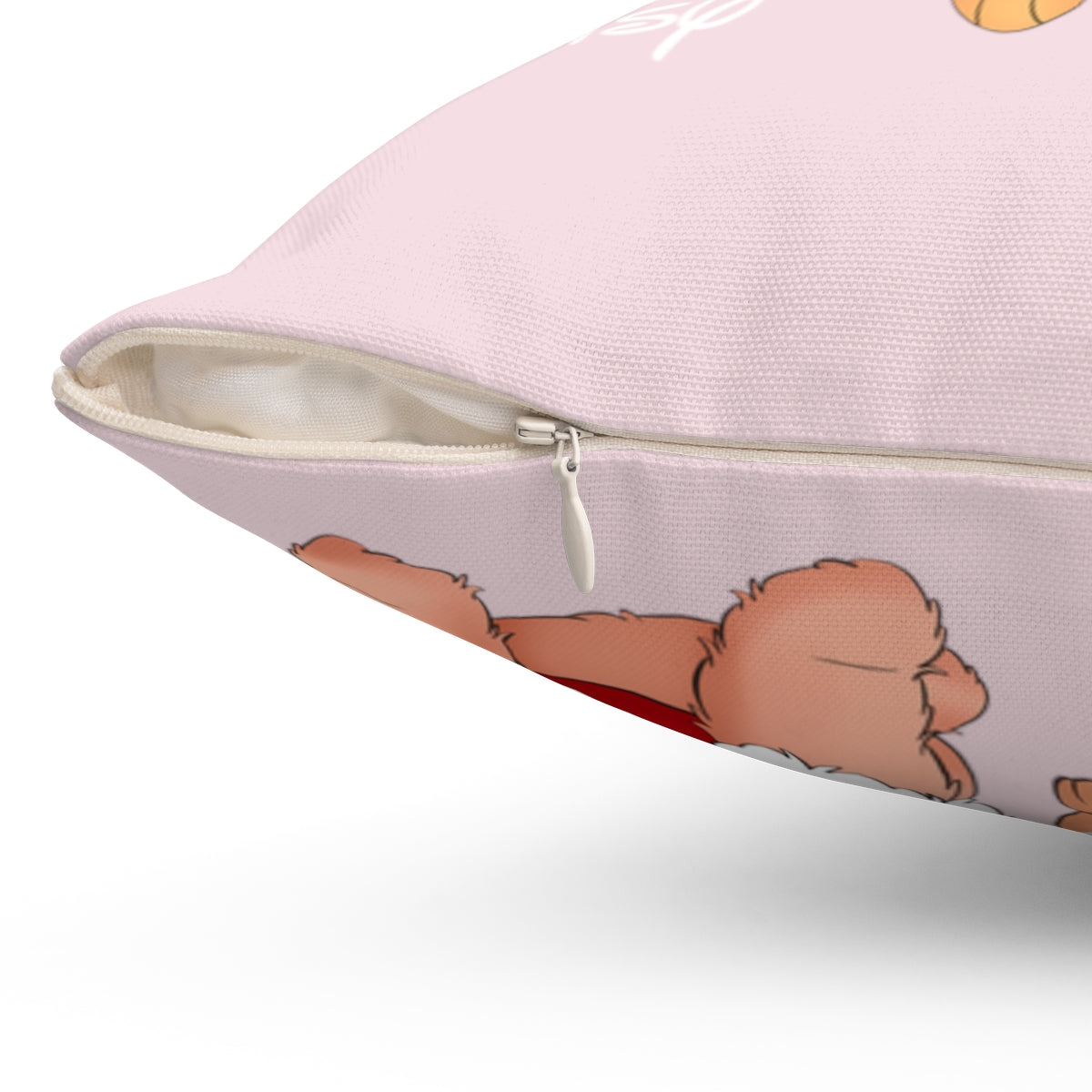 Custom Hand-drawn Disney Style Pet Illustration Pillow (4 sizes)