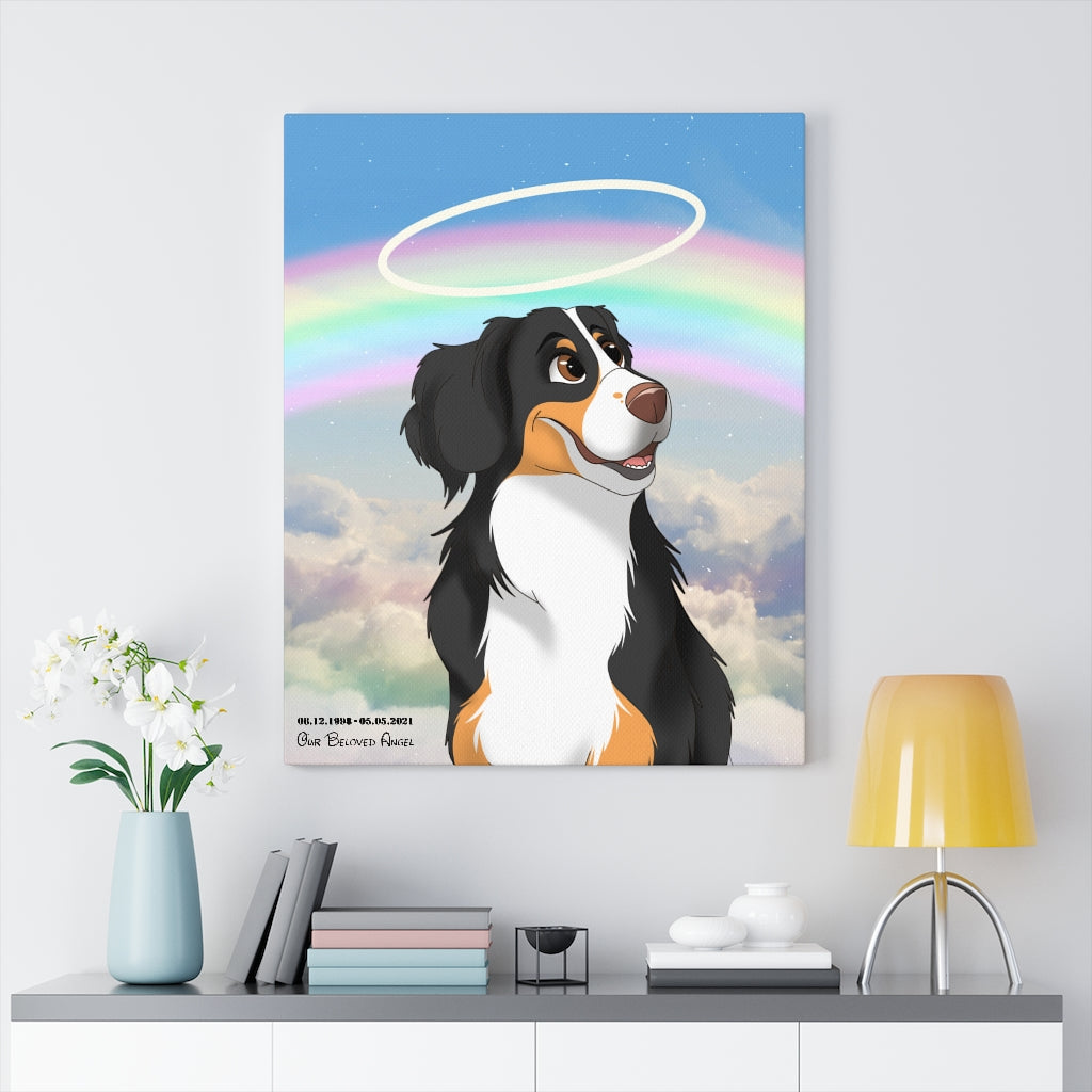Hand-drawn Disney Style Pet Canvas (10 sizes)