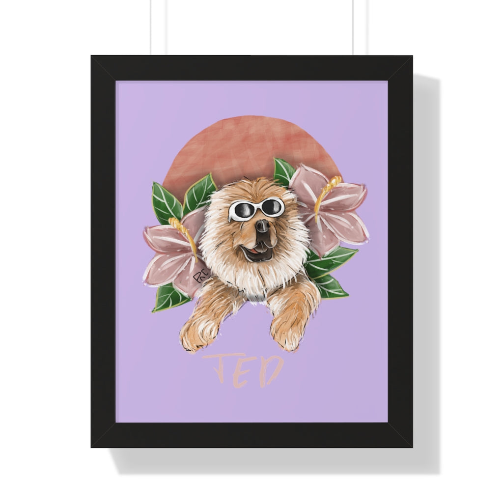 Framed Vertical Artistic Half-Body Poster (6 sizes)