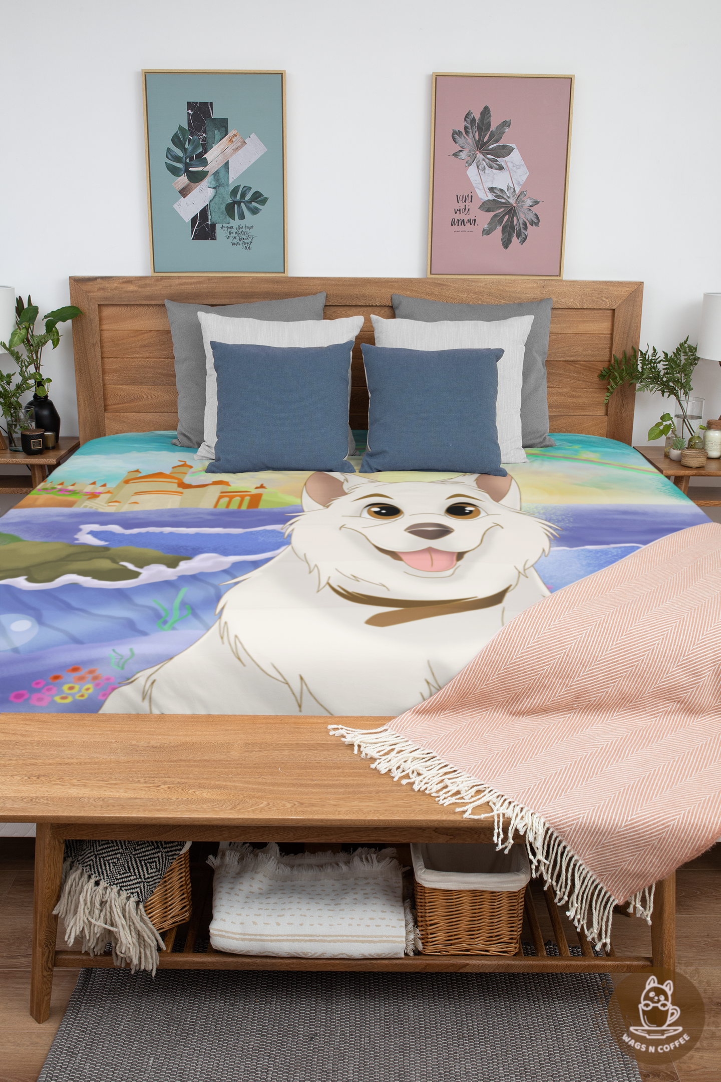 Hand-drawn Disney Style Bedding Duvet Cover (Twin/ Queen)