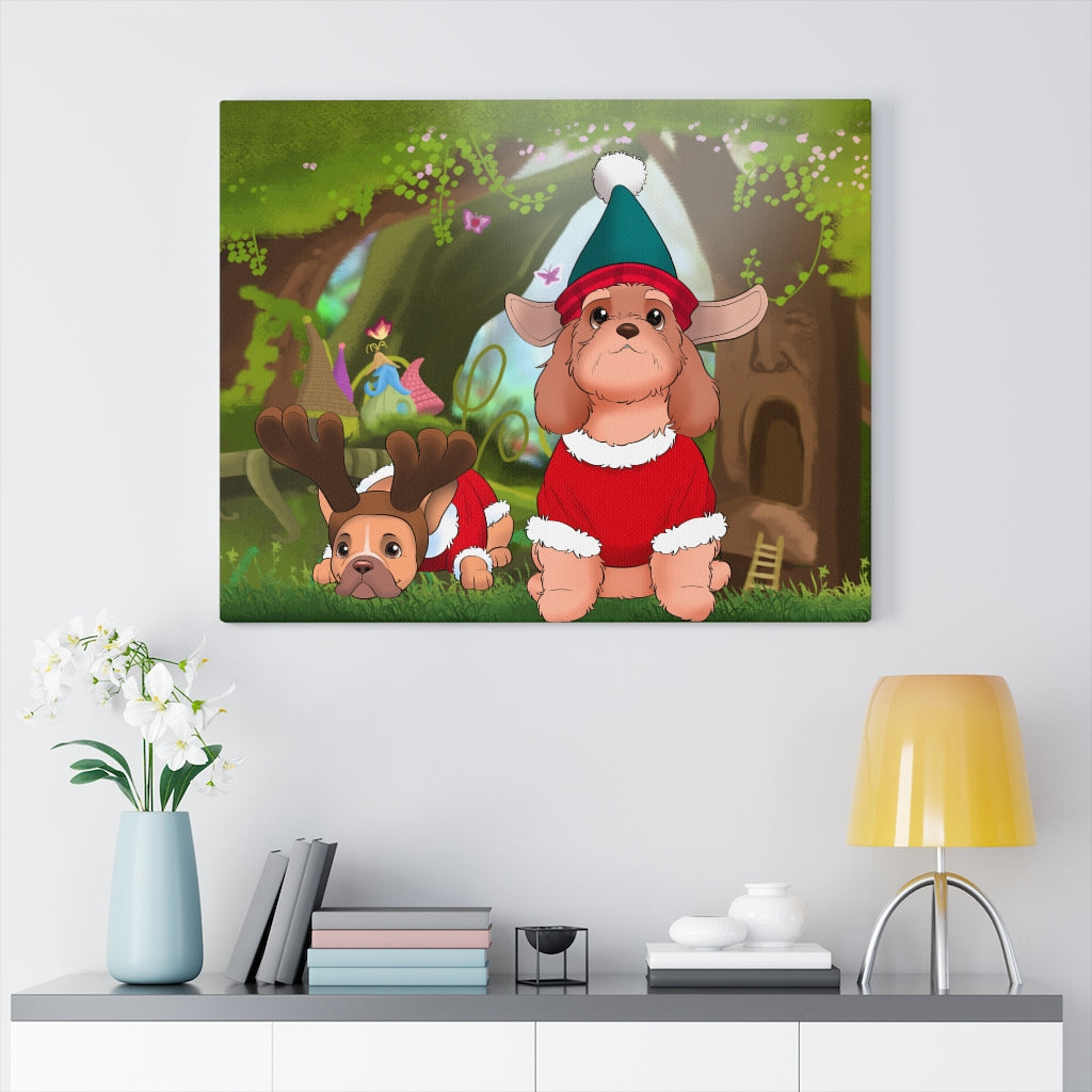 Hand-drawn Disney Style Pet Canvas (10 sizes)