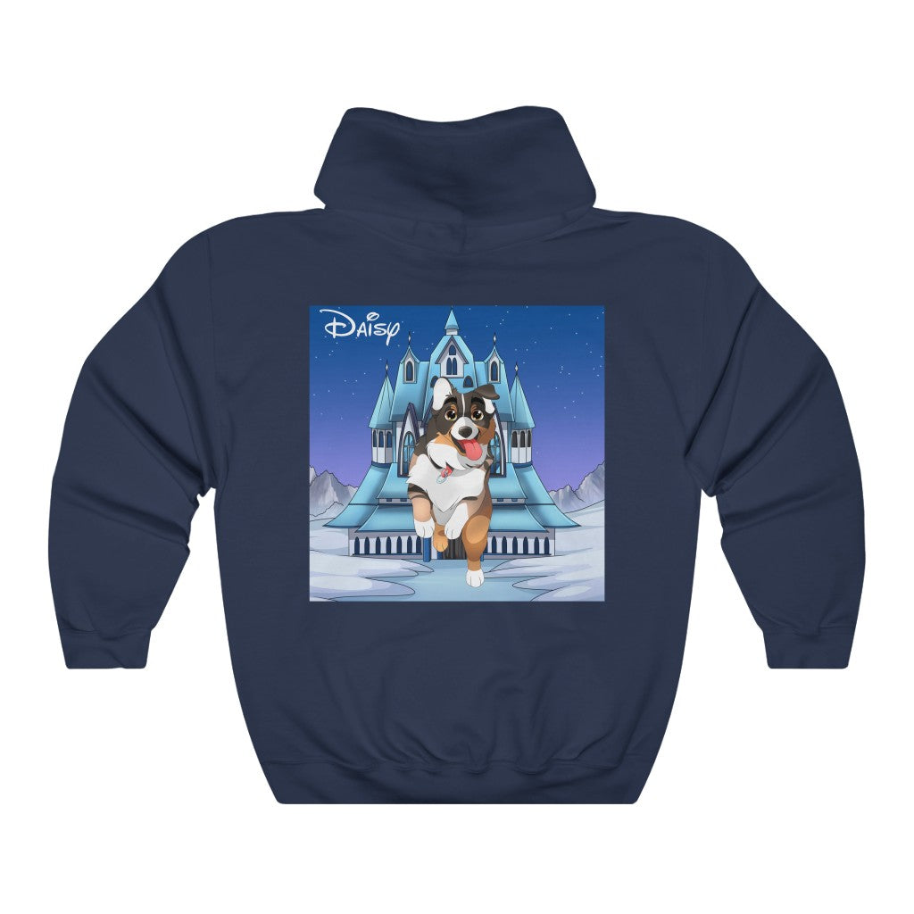 Unisex Hand-drawn Disney Style Pet Illustration Hoodie