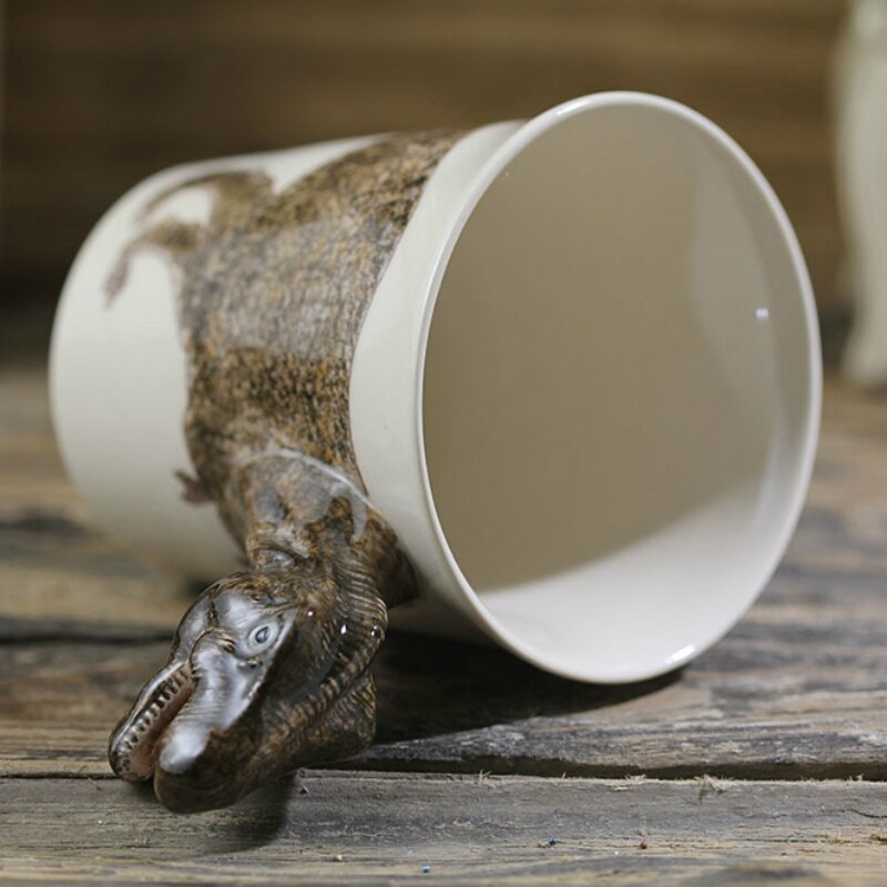 Hand-painted 3D Tyrannosaurus Mug 7oz