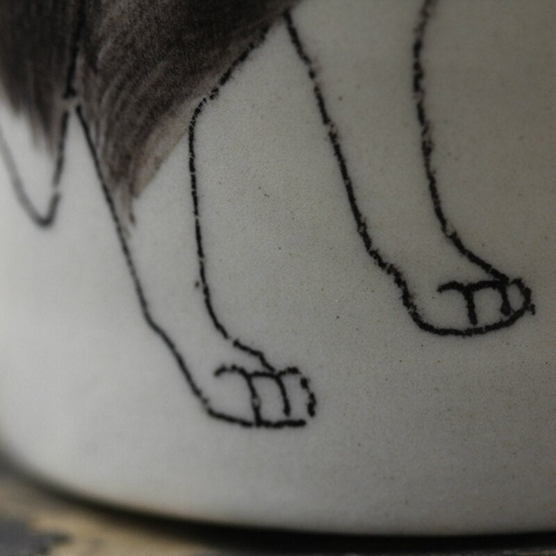 Hand-painted 3D Siberian Husky Mug 2-10.6oz