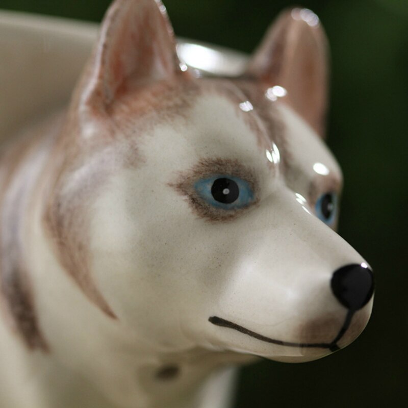 Hand-painted 3D Siberian Husky Mug 1-10.6oz