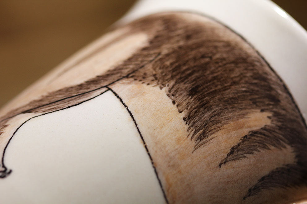 Hand-painted 3D Wolf Mug 7oz