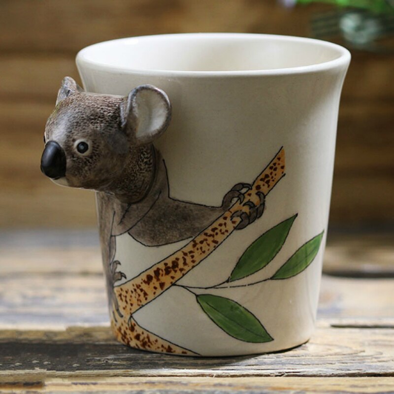 Hand-painted 3D Koala Mug 7oz