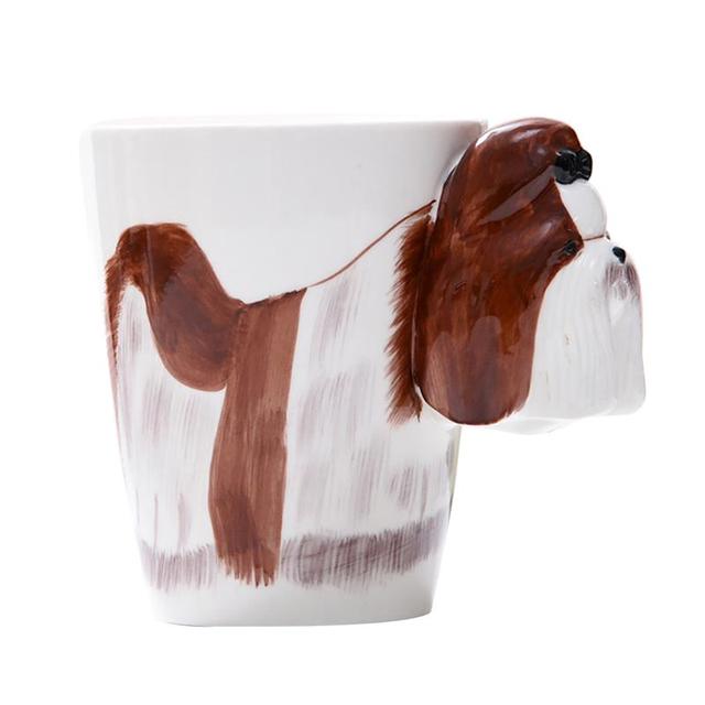 Hand-painted 3D Shih Tzu Mug 8.8oz