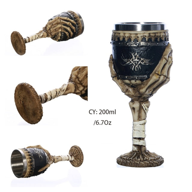 Hand-painted Viking Goblets 6.7oz