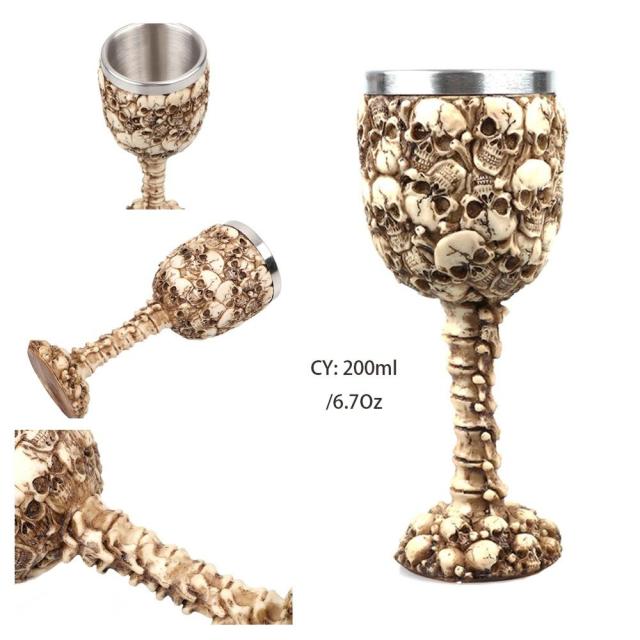 Hand-painted Viking Goblets 6.7oz
