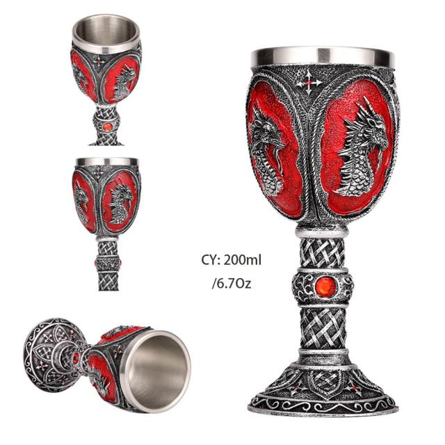 Hand-painted Viking Goblets 6.7oz