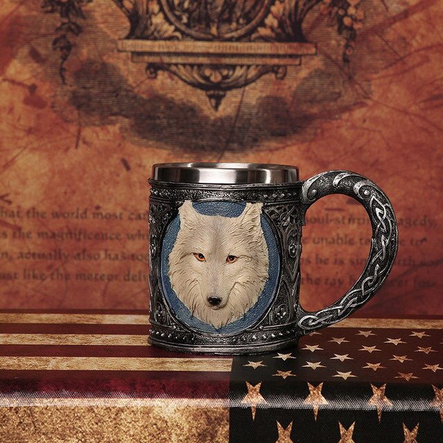 Hand-painted Viking Mug 15.8oz