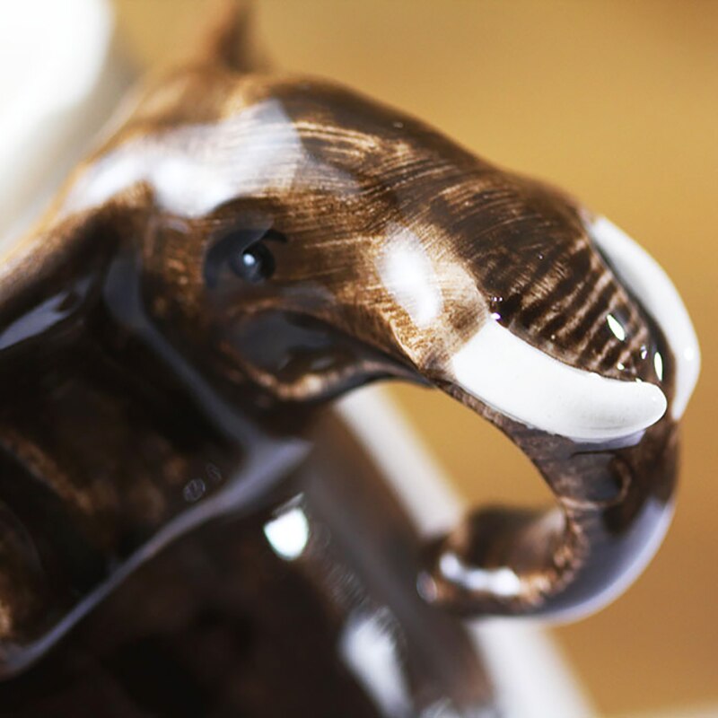 Hand-painted 3D Elephant Expresso Cup 3.4oz