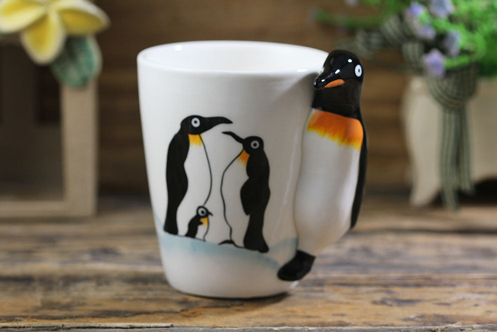 Hand-painted 3D Penguin Mug 7oz