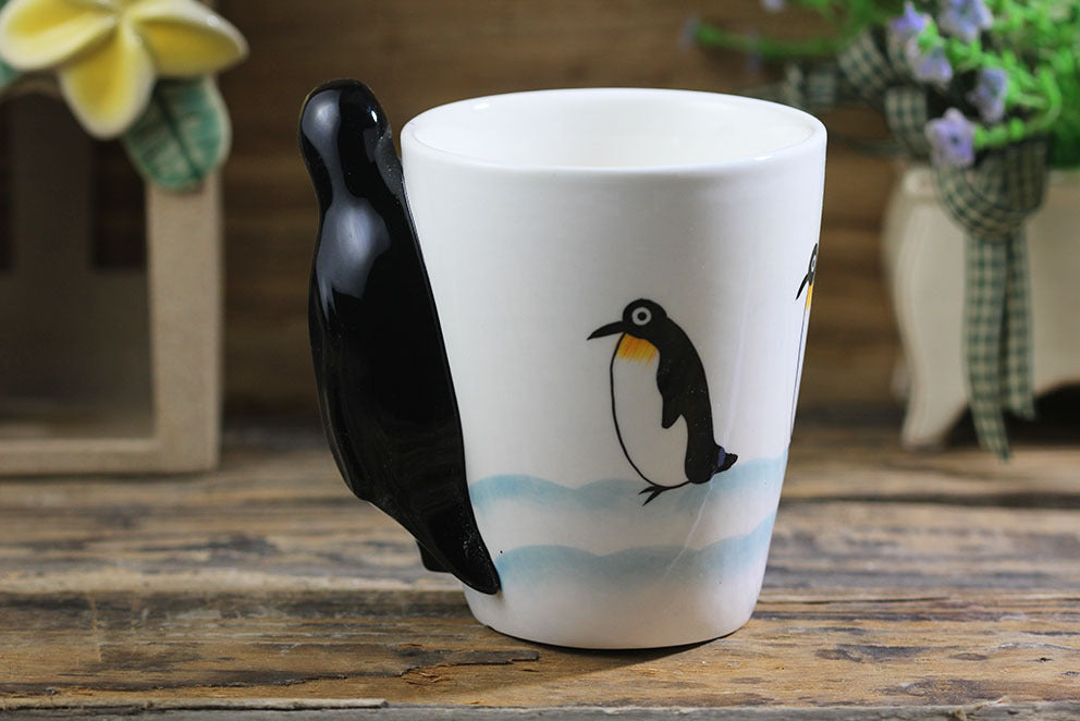 Hand-painted 3D Penguin Mug 7oz