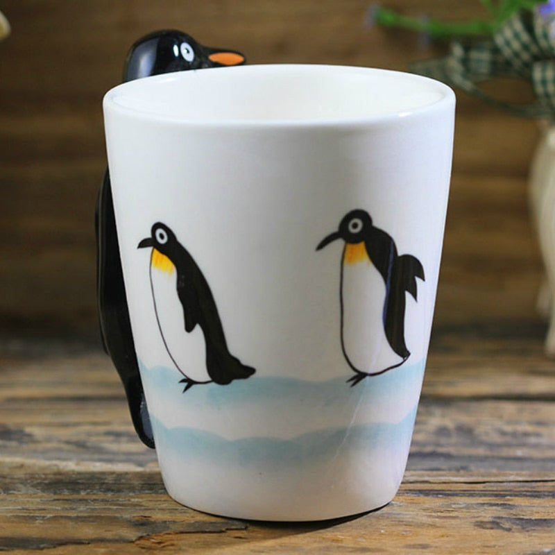 Hand-painted 3D Penguin Mug 7oz