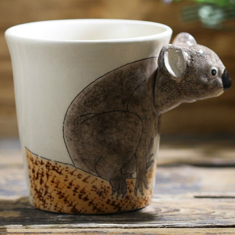 Hand-painted 3D Koala Mug 7oz
