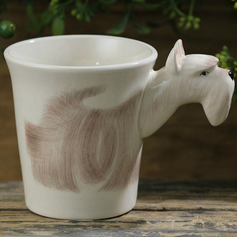 Hand-painted 3D White Scottish Terrier Mug 10.6oz