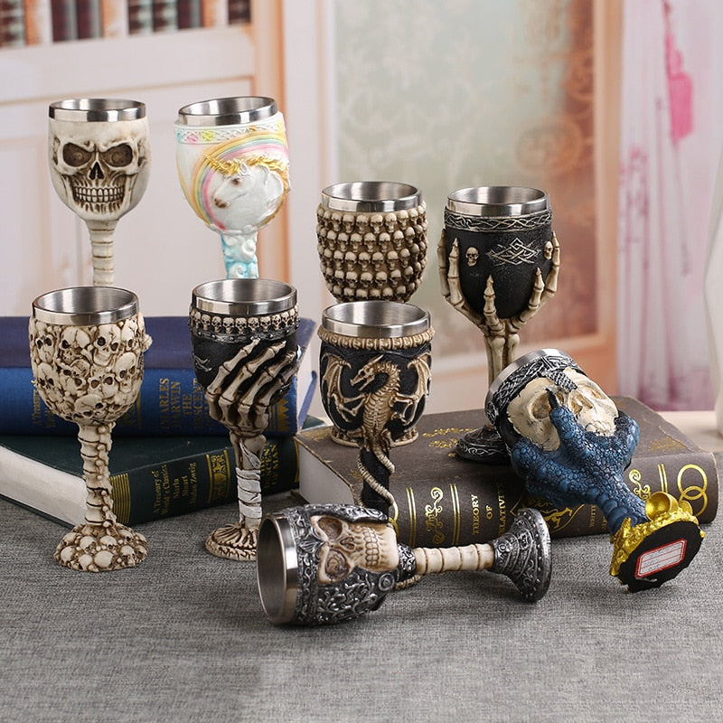 Hand-painted Viking Goblets 6.7oz