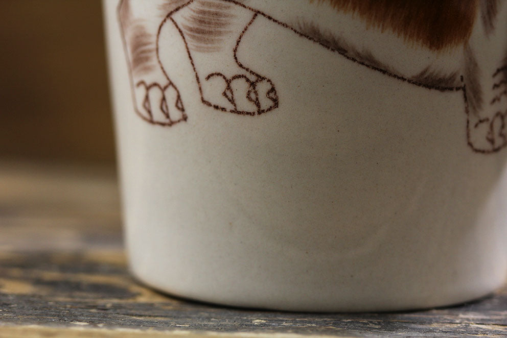 Hand-painted 3D Basset Hound Mug 10.6oz