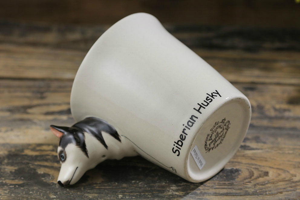 Hand-painted 3D Siberian Husky Mug 2-10.6oz
