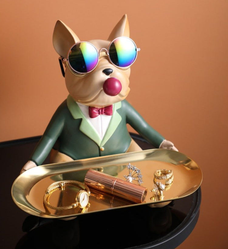 Full-Color Frenchie Butler Storage