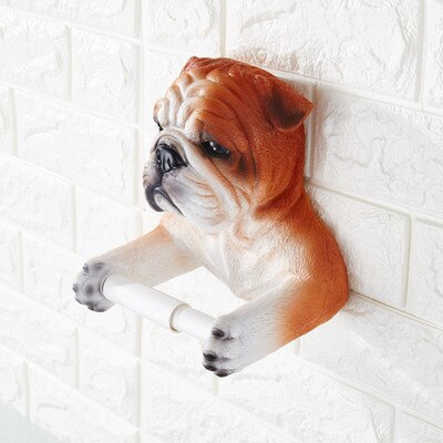 English Bulldog Toilet Roll Holder